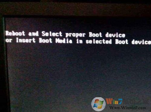 win7電腦開機(jī)顯示：Reboot and select proper 的解決方法