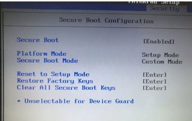 聯(lián)想ThinkPad筆記本BIOS中secure boot(安全啟動(dòng))關(guān)閉不了解決方法