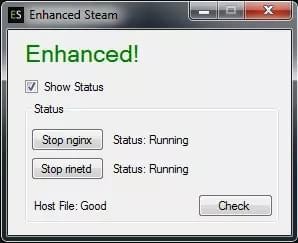 Enhanced Steam