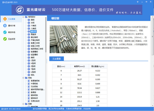 藍光五金手冊2015 V3.6 綠色版