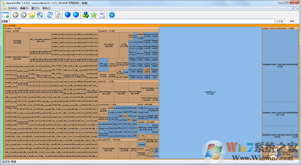 SpaceSniffer(硬盤/磁盤空間分析工具)