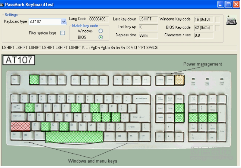 KeyboardTest(鍵盤測試工具)PC版